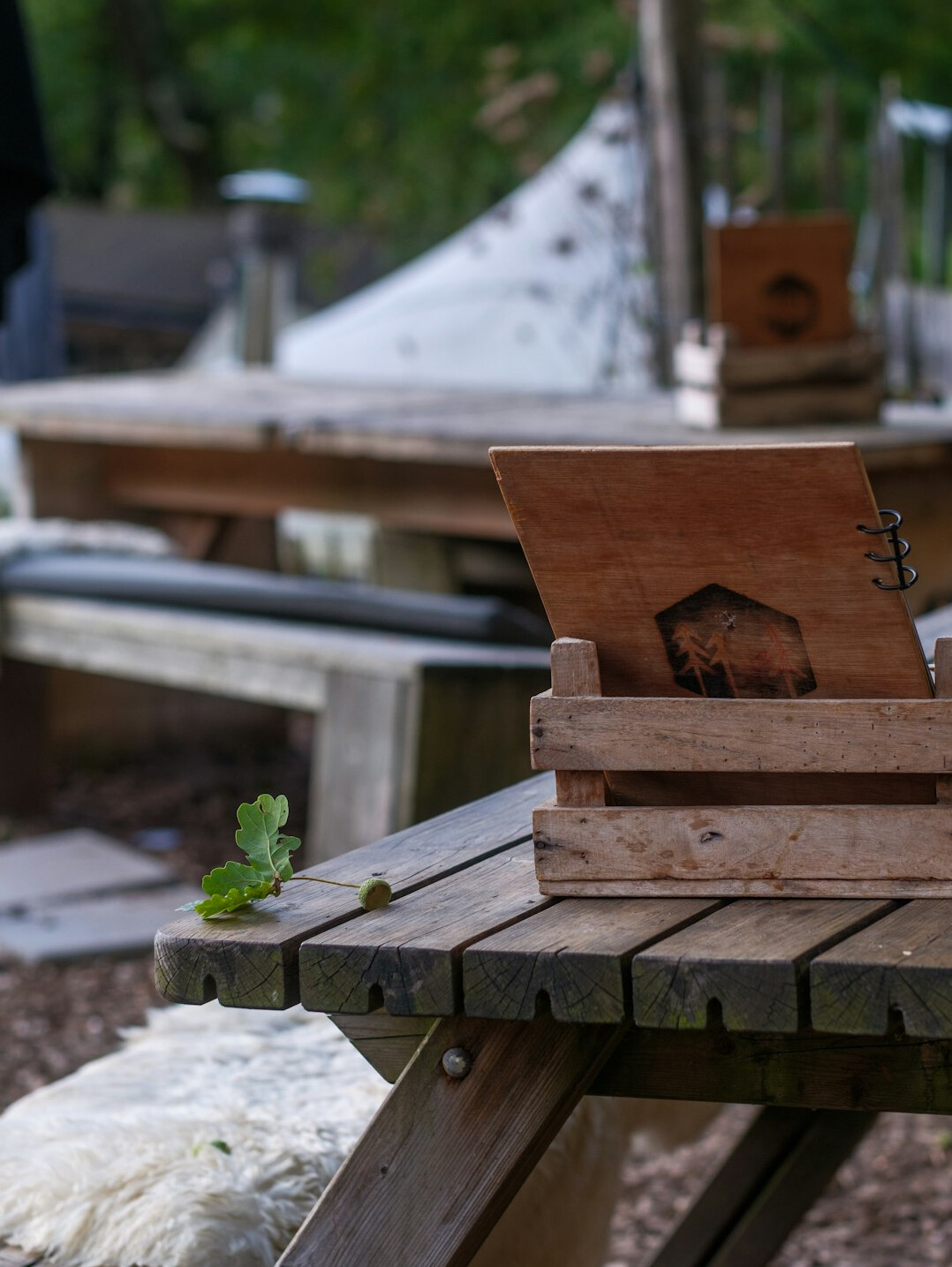 Storyboard sheets and film clapperboard on a wooden table