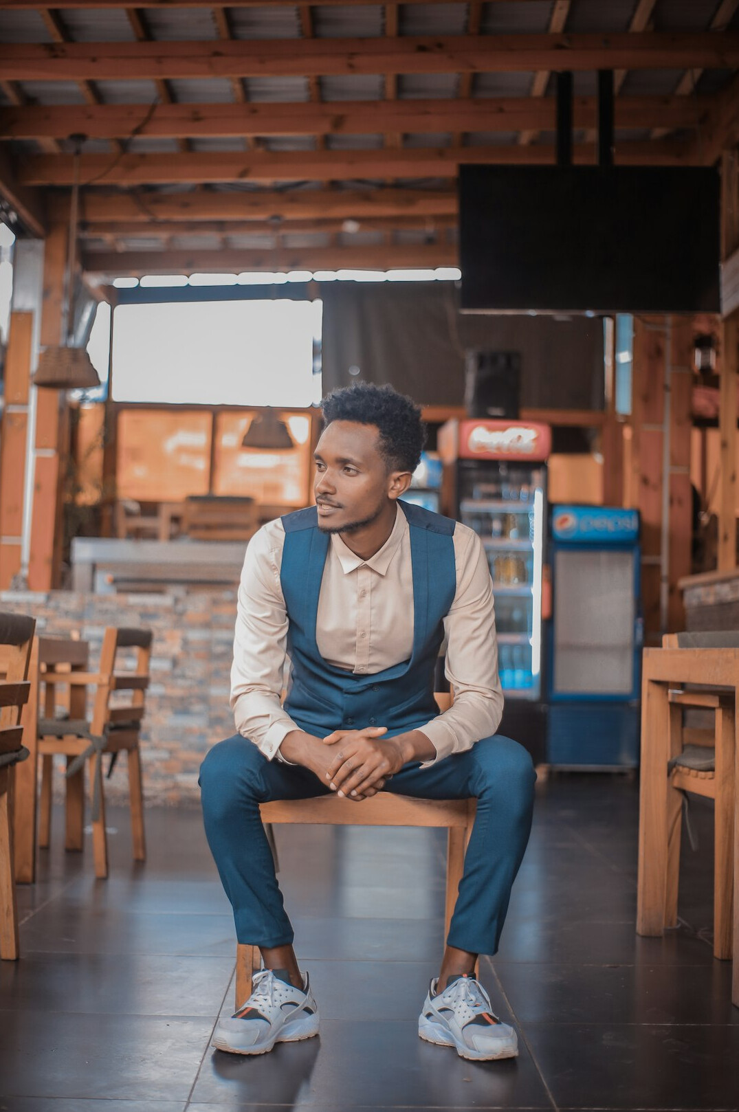 Portrait of a small business owner in a business casual outfit