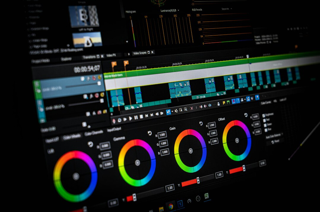 video editing software interface