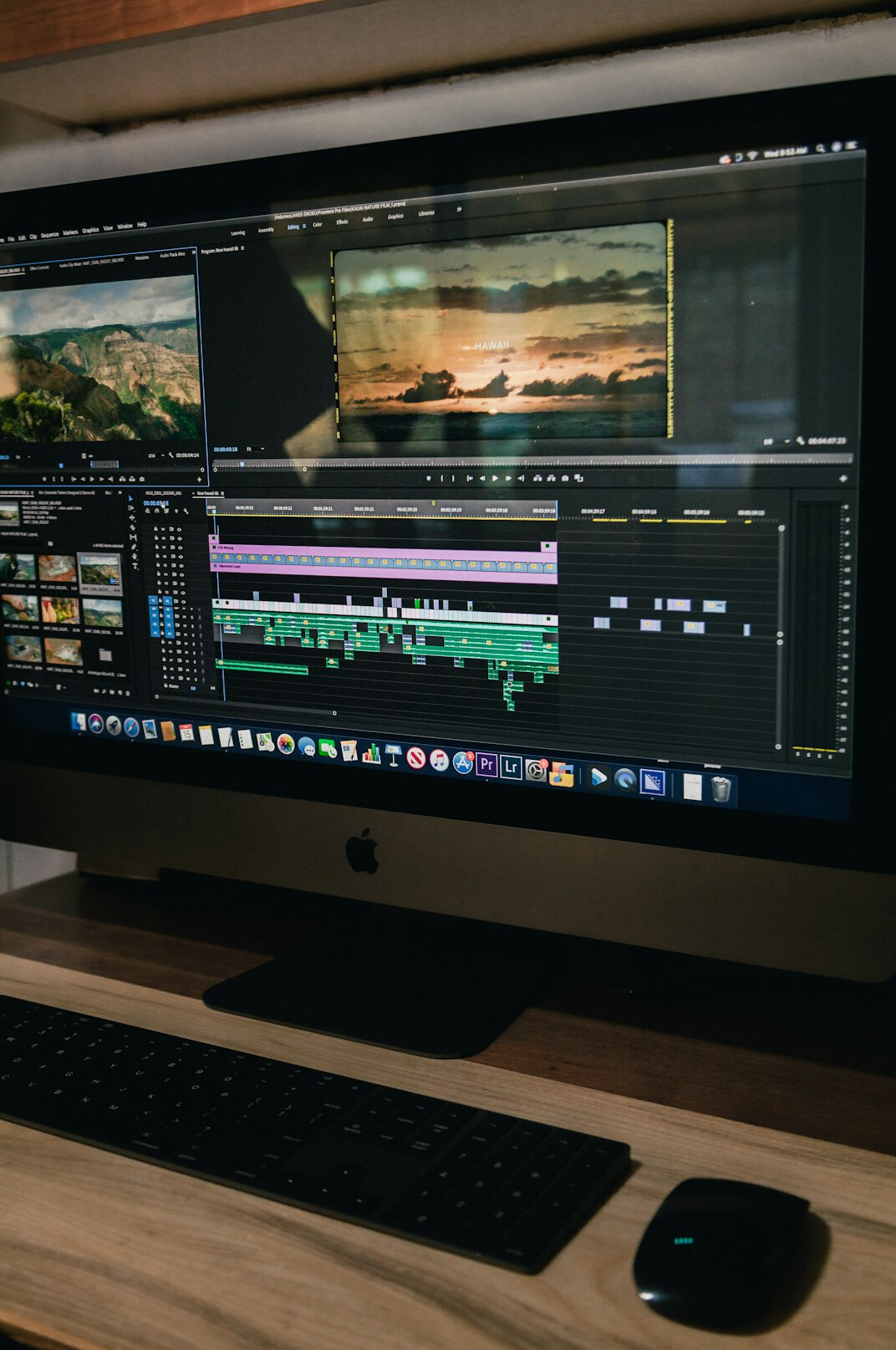 video editing software interface